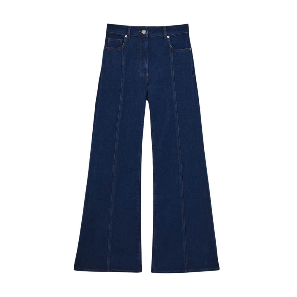 REISS June Flared Seam-Detail Jeans